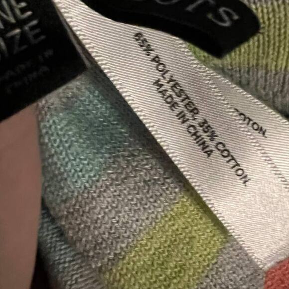 Talbots Striped Cape Poncho – One Size, Classic Cozy Layer - Picture 6 of 11